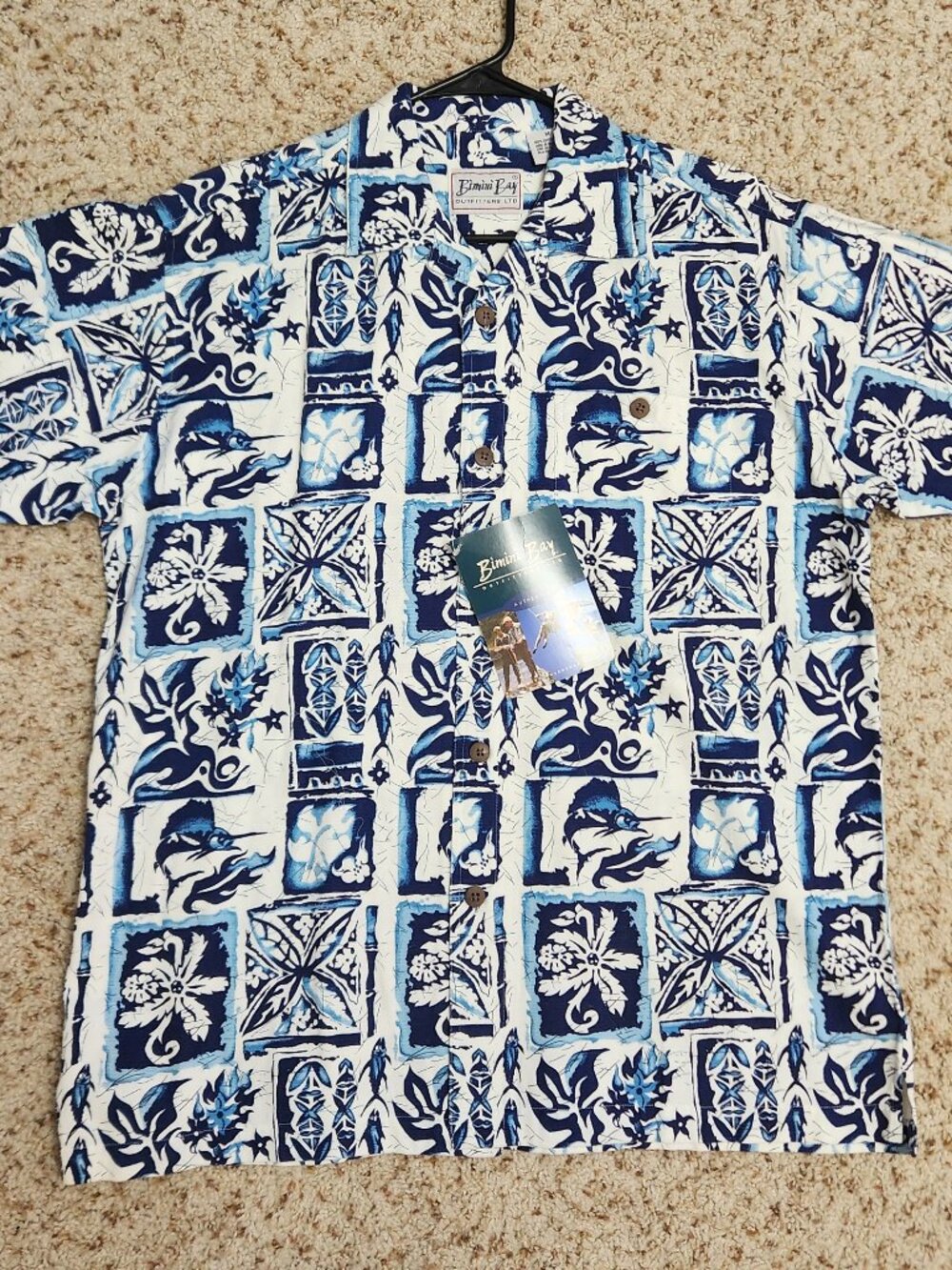 men's party shirt cotton Hawaiian size M